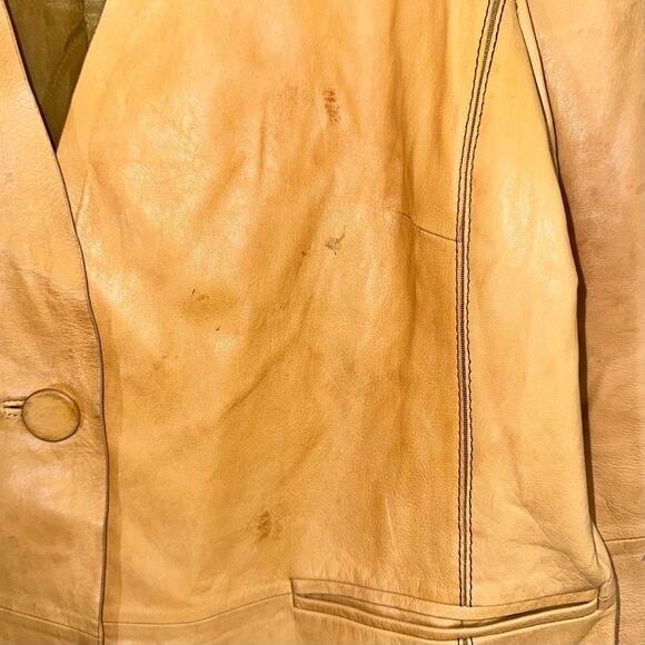 Lafayette 148 Genuine Leather Jacket Size 12 *Flawed - Picture 11 of 14